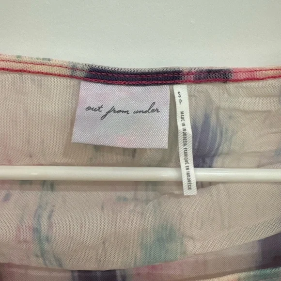 Urban outfitters Sheer Tie-Dye Long Sleeve Top - Pink & Purple - Picture 3 of 5